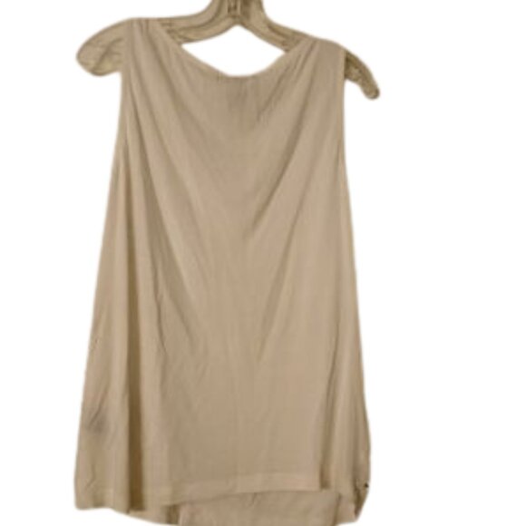 Lauren Ralph Lauren White Chiffon Tank Top with Beaded Accents Size Large - Picture 6 of 7